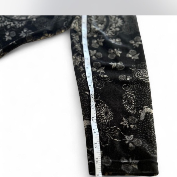 Black Burn Out Velvet Shacket Button Down Butterfly Floral Whimsy Goth Size XL - Picture 5 of 7